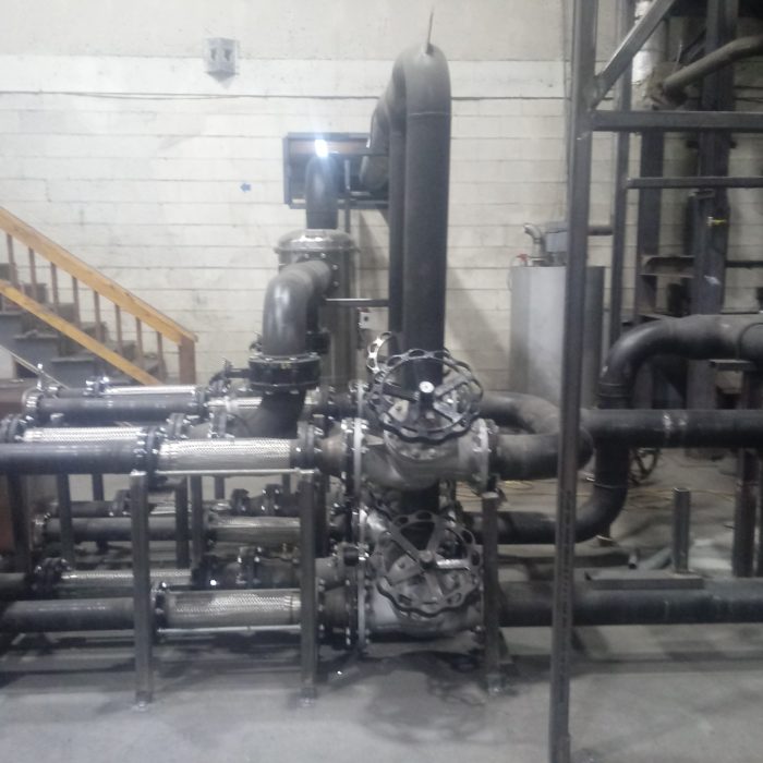 Piping for cooling tower and heat exchangers